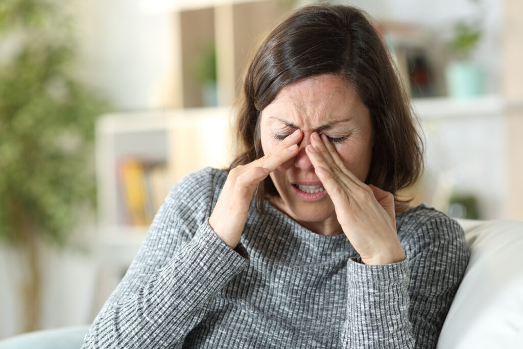 Menopause and allergies- can cause sinus pressure
