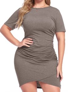 Amazon In’voland Women Plus Size Bodycon Dress