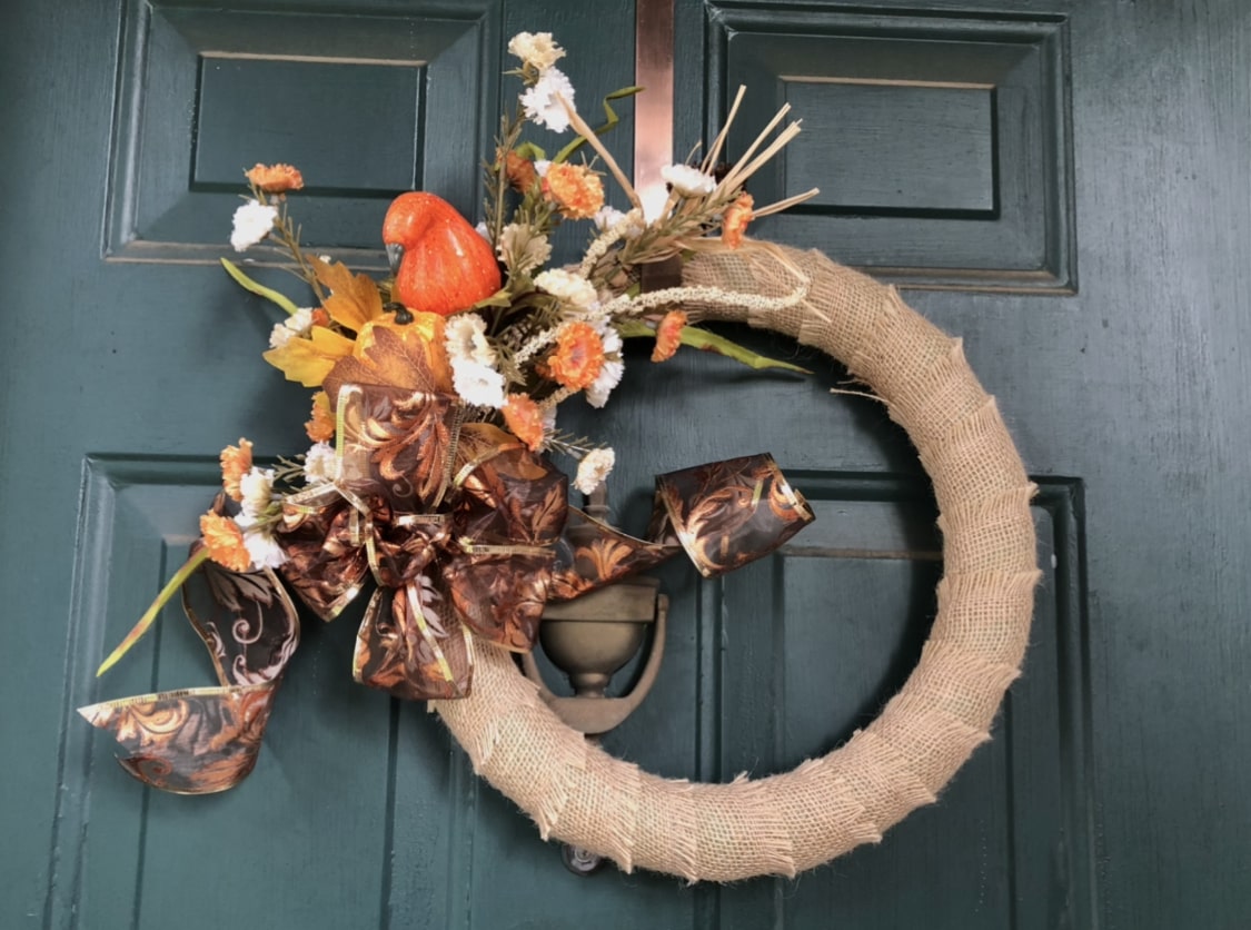 Fall Burlap Wreath