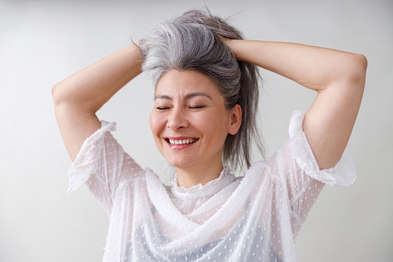 Great hair, grey hair, gray hair, Natural thickeners for thin hair