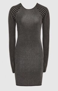 Reiss Marina Metallic Knitted Bodycon Dress