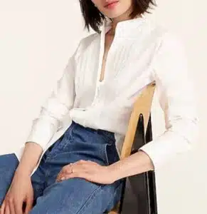 Slim-fit Thomas Mason tuxedo shirt