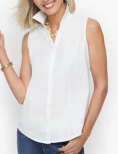 Talbots Sleeveless Perfect Shirt