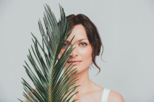 Vegan Skincare - woman with beautiful clear skin