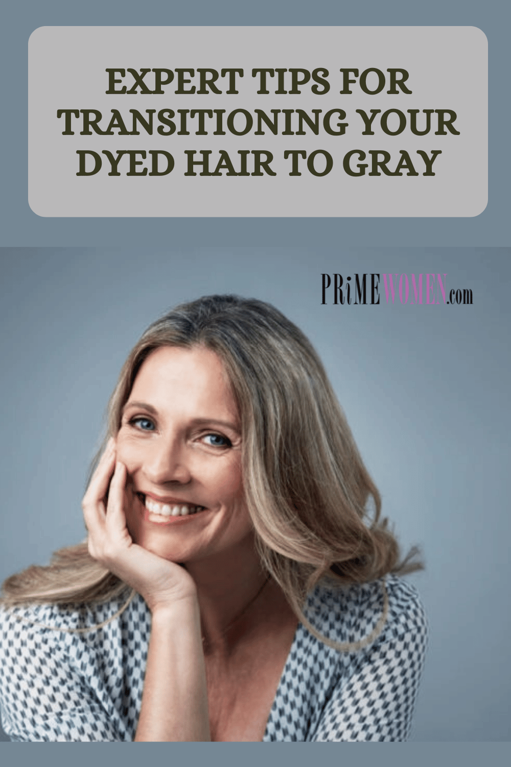 Expert tips for transitioning your dyed hair to gray