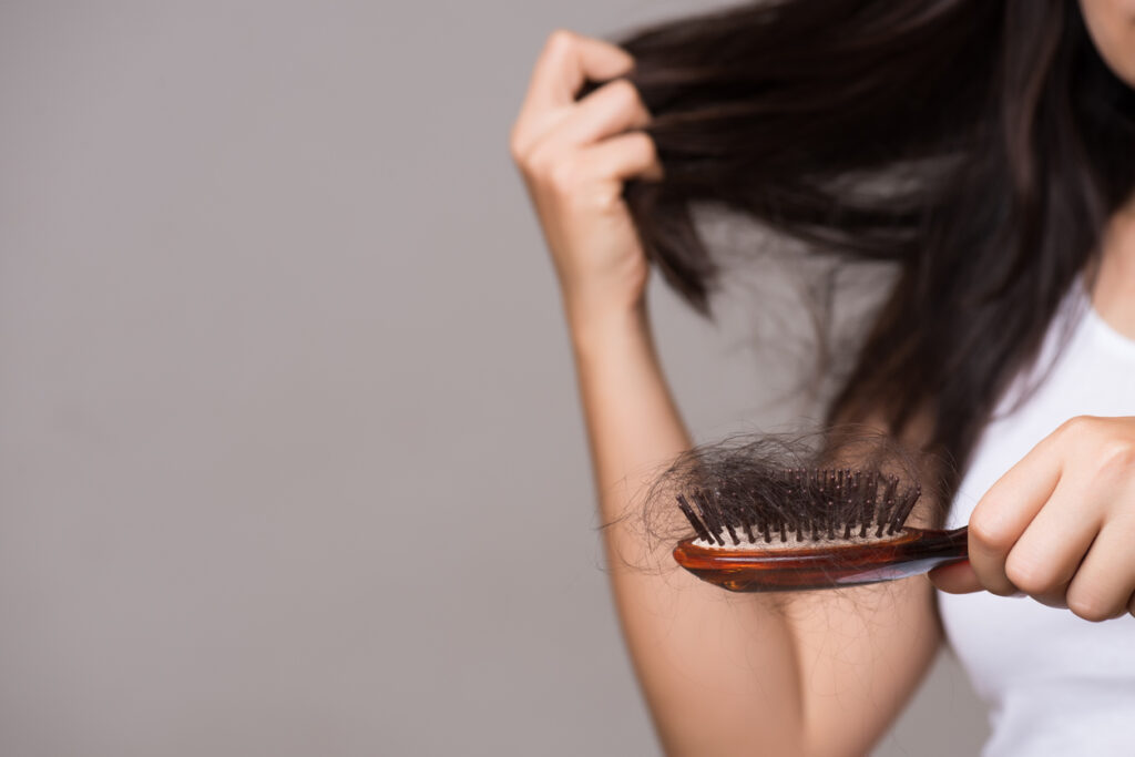 Hair loss; Brush with excess hair