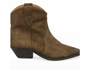 Isabel Marant Dewina Suede Western Ankle Booties