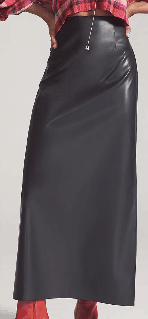 Mare Mare x Anthropologie Faux Leather Skirt