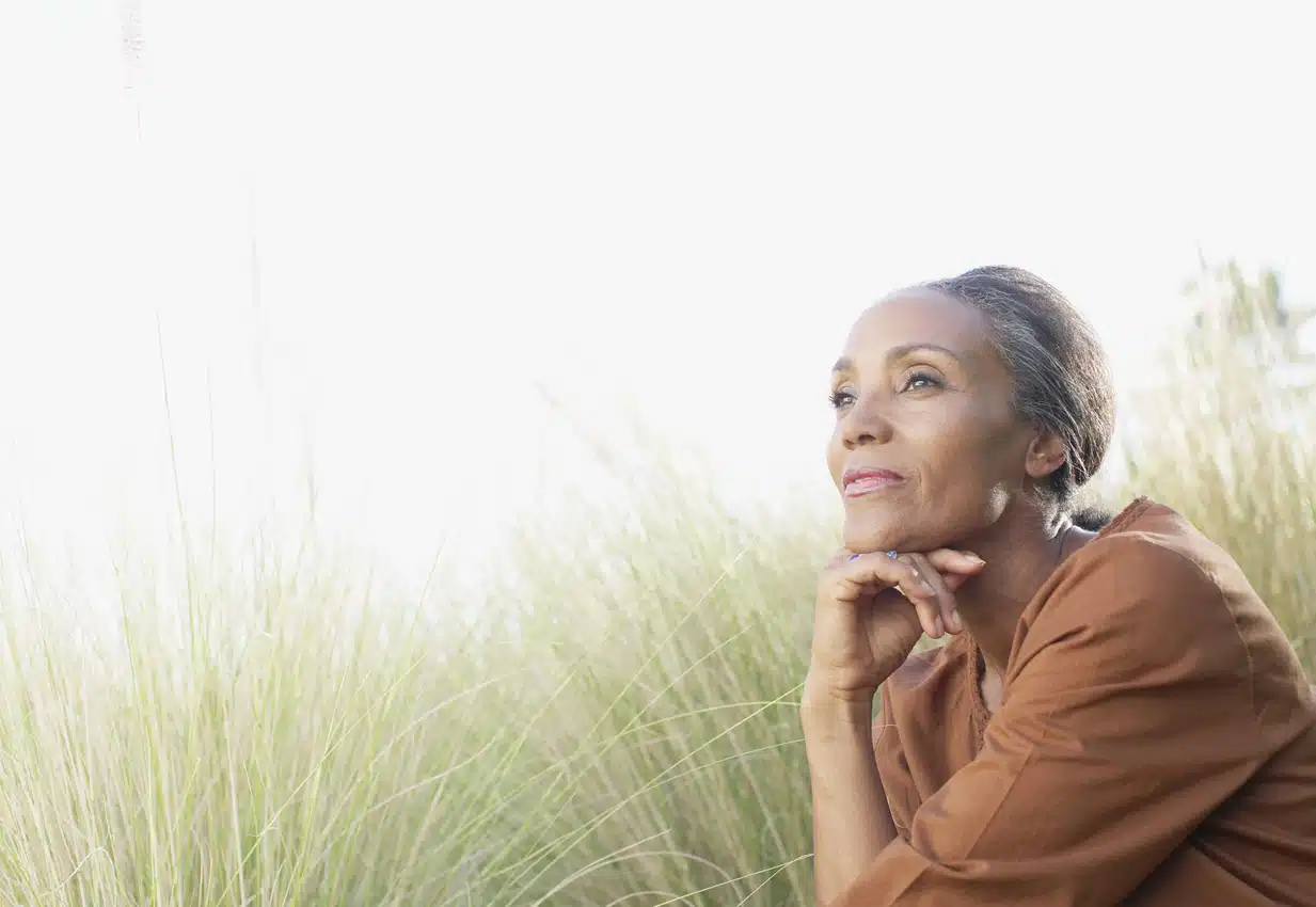 woman deep in thought