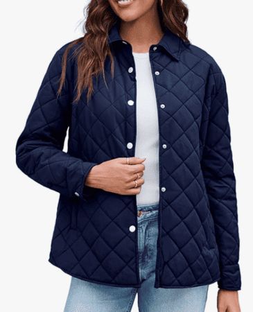Grlasen Womens Lightweight Quilted Jacket (6 colors) $29.99 (was $49.99)