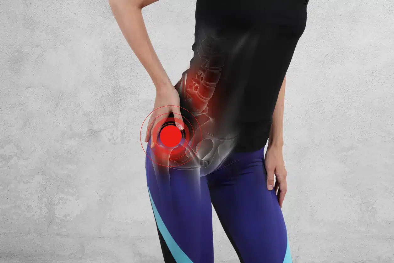Hip pain, pain in the hip