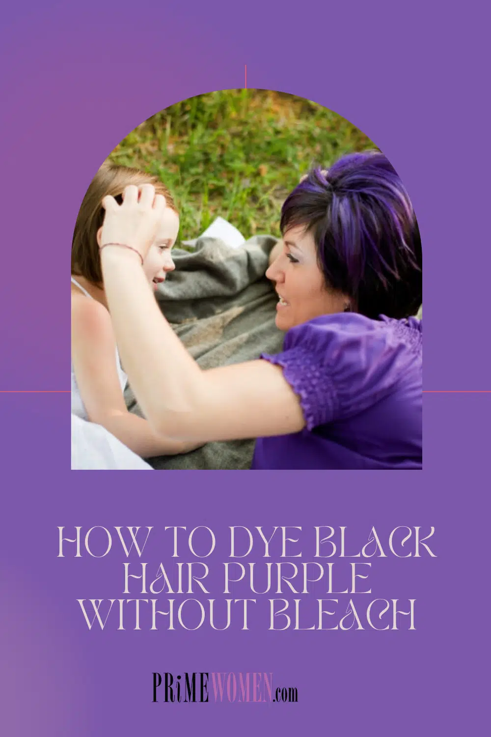 How to dye black hair purple without bleach