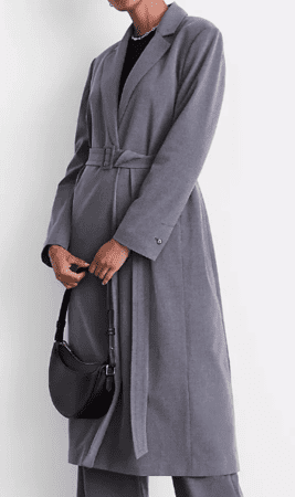 LOFT Versa Seasonless Stretch Belted Coat in Heather $64 (was $159.99)