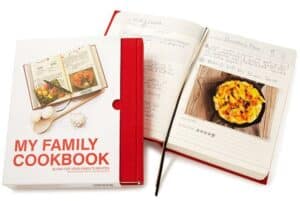 My family cookbook as gifts for expectant grandparents