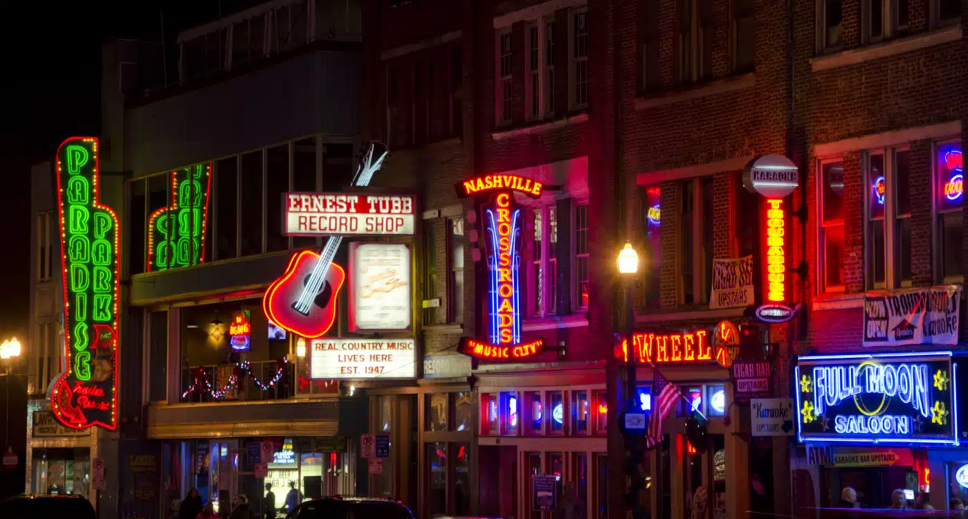 Nashville, Tennessee at night