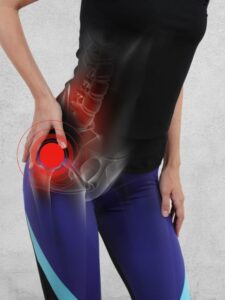 Hip pain, pain in the hip