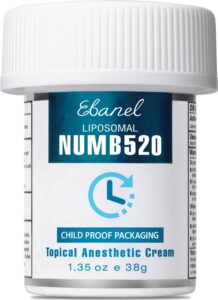 Ebanel 5% Lidocaine Topical Numbing Cream Maximum Strength