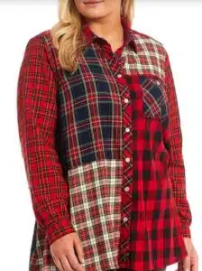 John Mark Plaid Tunic