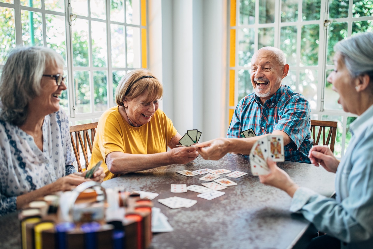 Playing games in retirement home