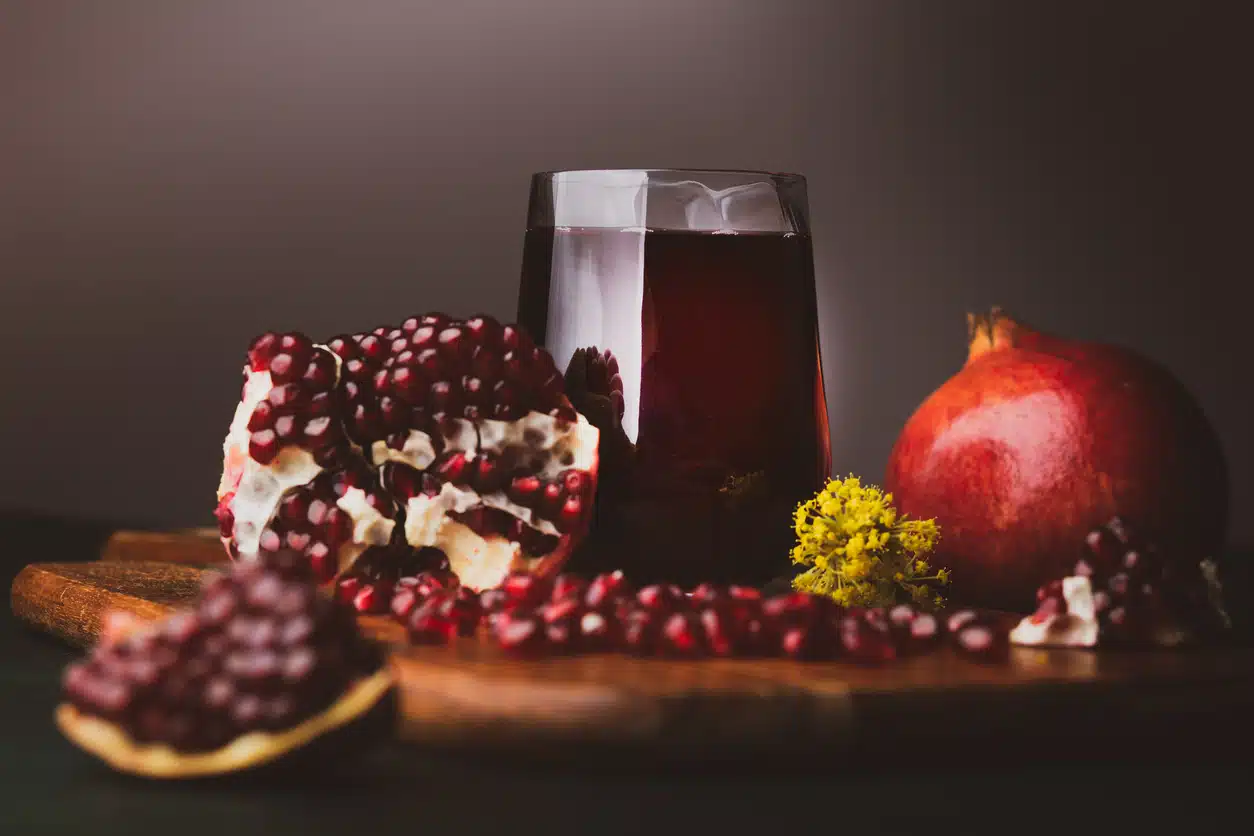 Fresh pomegranate juice