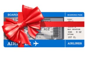 Travel vouchers as gifts for expectant grandparents