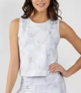 Airlux Watercolor Muscle Cropped Tank Top