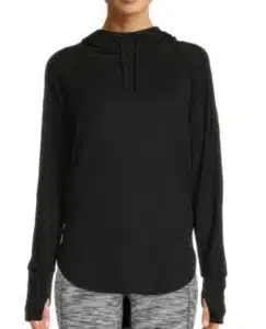 Athleisure Mock Neck Hoodie