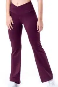 Crossover Waist Flare Legging