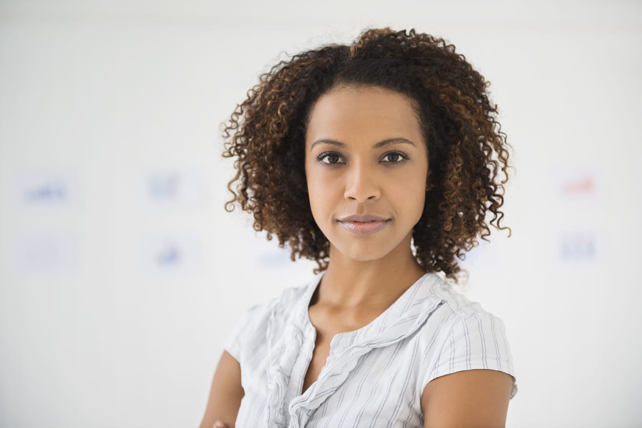 Curly layered bob haircut