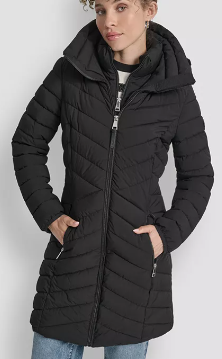 DKNY Women's Bibbed Packable Puffer Coat (4 colors) $89.99 (was $180.00)