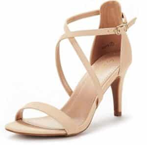 DREAM PAIRS Women's Dolce Fashion Stilettos Open Toe Pump Heel Sandals