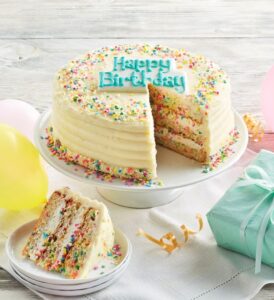 Harry and David Deluxe Confetti Cake