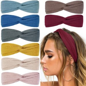 Huachi Headbands for Women Knotted Boho Hair Bands
