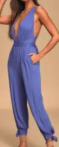 Lolinda Periwinkle Blue Convertible Halter Jumpsuit