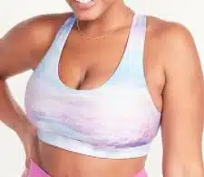 Medium Support PowerSoft Cross-Back Cutout Sports Bra