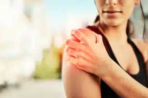 Shoulder pain caused by sleeping