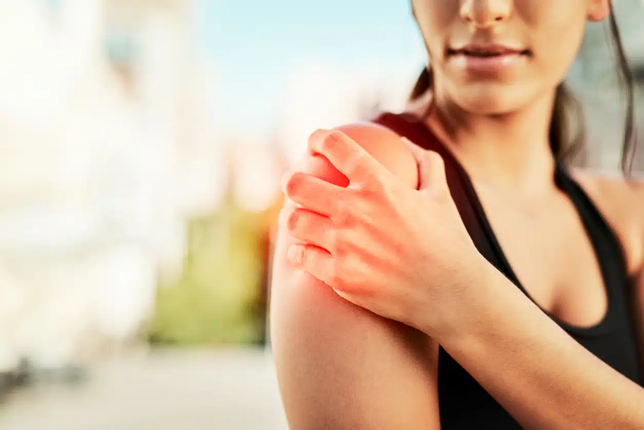 Shoulder pain caused by sleeping