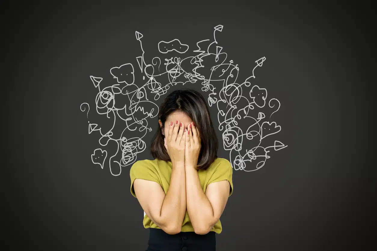 Stressed out woman