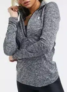 Under Armour Training tech half zip warm up top in black