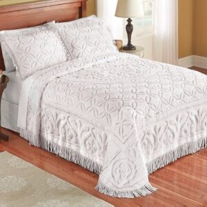 Collections etc chenille bedspread