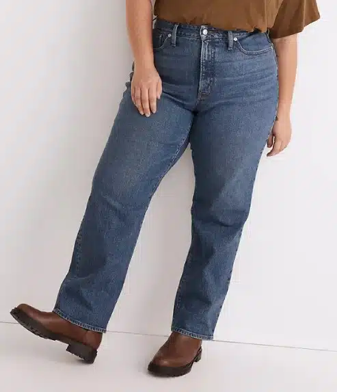 The Plus Curvy Perfect Vintage Straight Jean in Mayfield Wash