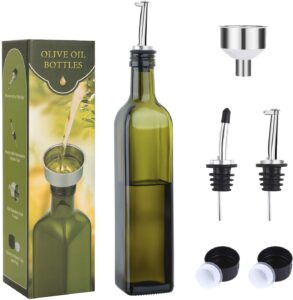 AOZITA 17oz Glass Olive Oil Bottle