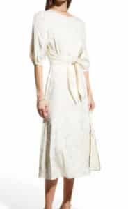 Ambrose Tie-Waist Jacquard Dress