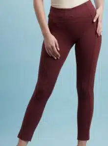 Burgundy Everyday Treggings