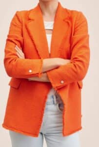 Buttons tweed blazer