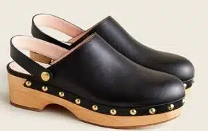 Convertible leather clogs