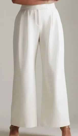 Curve Luxe Compact Stretch Wide Trousers