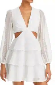 Cutout Ruffled Dress
