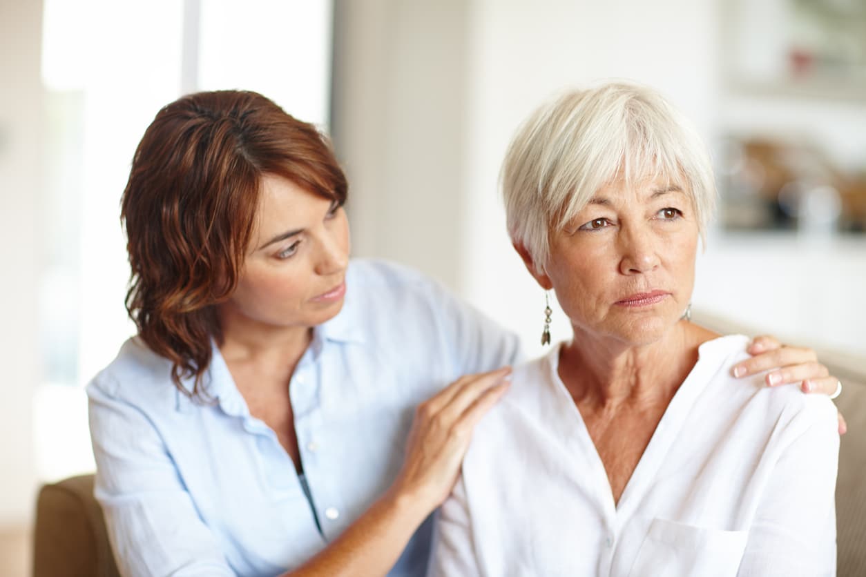 Conversation with negative elderly parent can help