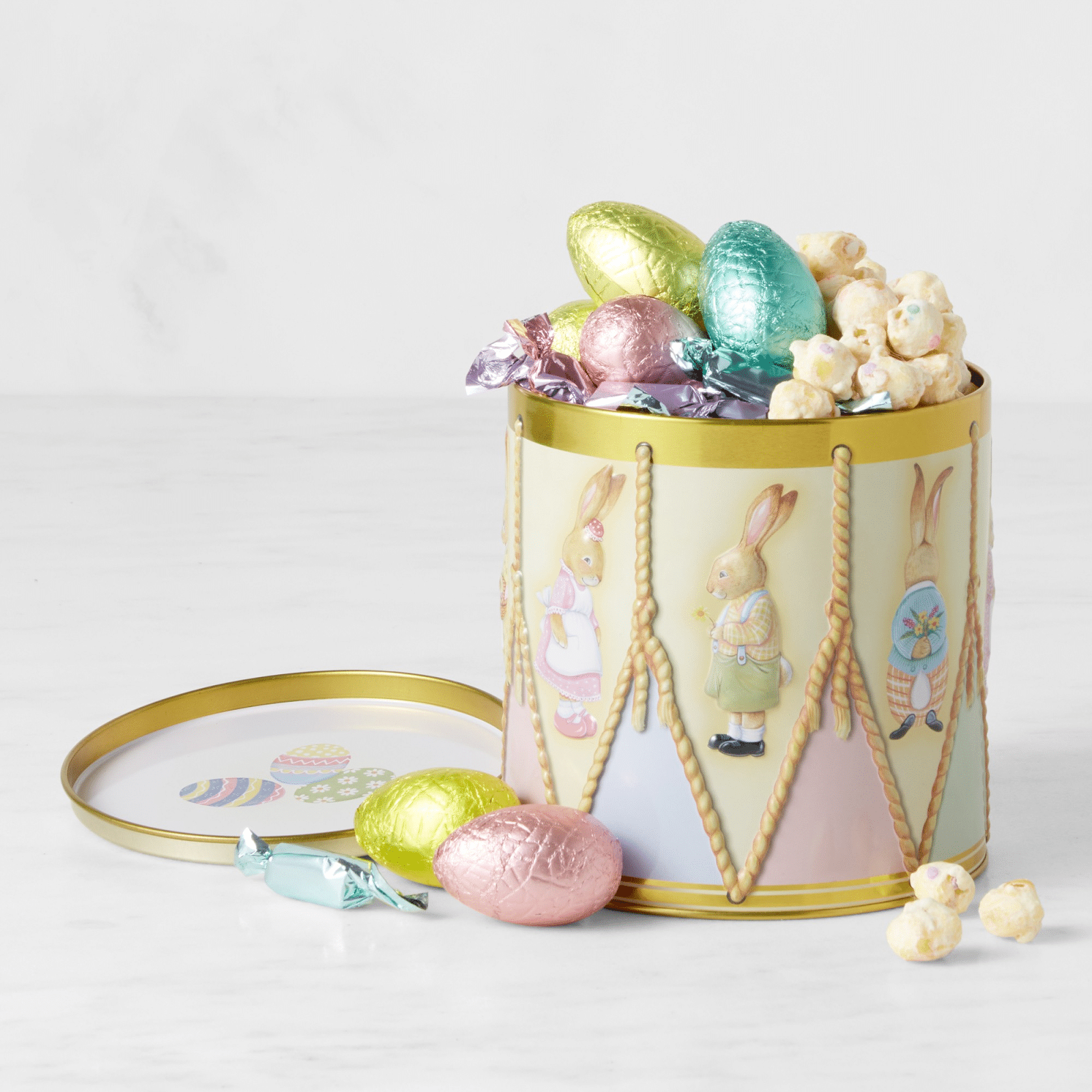 Easter Candy Filled Drum Tin